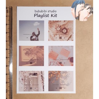 Tờ Bullet Journal sticker: Playlist Kit C