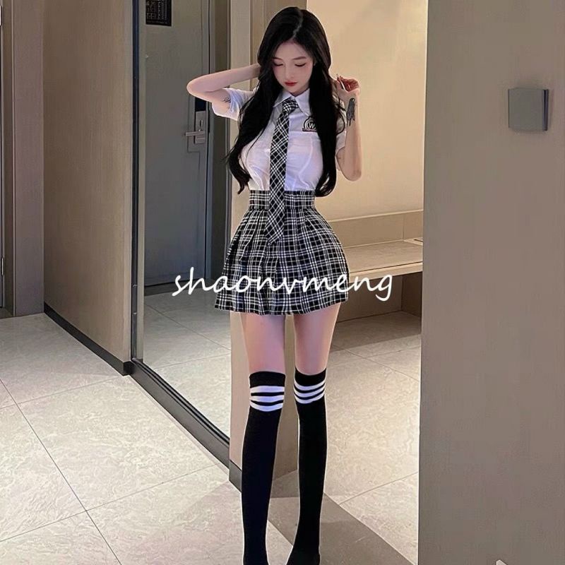 [CÓ SẴN - FULL SET KÈM TẤT] Bộ đồng phục cosplay nữ sinh trường Quốc Tế