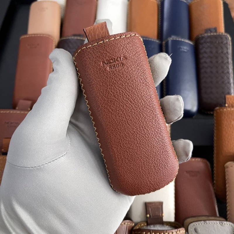 Bao da Nokia 8800 dây rút da thật 100%