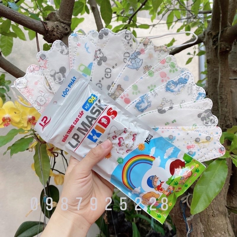 Túi 10 Chiếc Khẩu Trang Kf94 Cho Bé 4 - 12 Tuổi