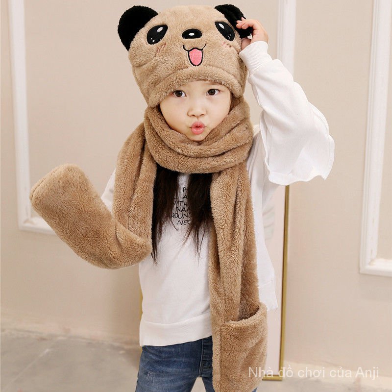 Children's hat thick three layers winter cute warm hat