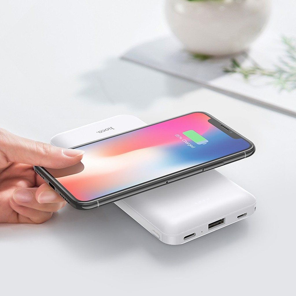 [Sạc Không Dây] Sạc Dự Phòng Không Dây Hoco J50 dung lượng 10.000 mAh - Hỗ Trợ Sạc Nhanh