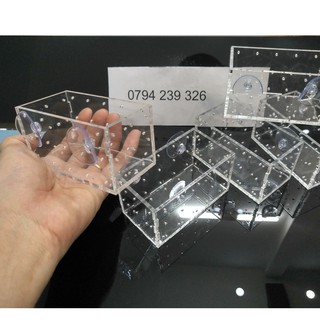 hộp/ cốc mica đựng phân nền thủy sinh