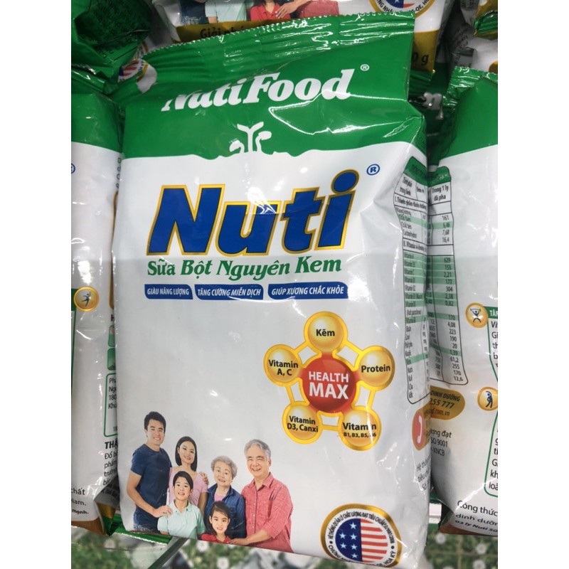 Sữa bột Nuti Nguyên Kem Nutifood 400g