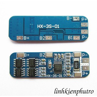 Mạch sạc bảo vệ nối tiếp 3 cell 18650
