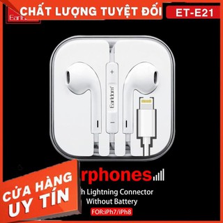 Tai Nghe Bluetooth Chân Lightning Earldom E21 Cho Các Dòng Máy Iphone 7/8/X/11 - BH Lỗi 1 Đổi 1