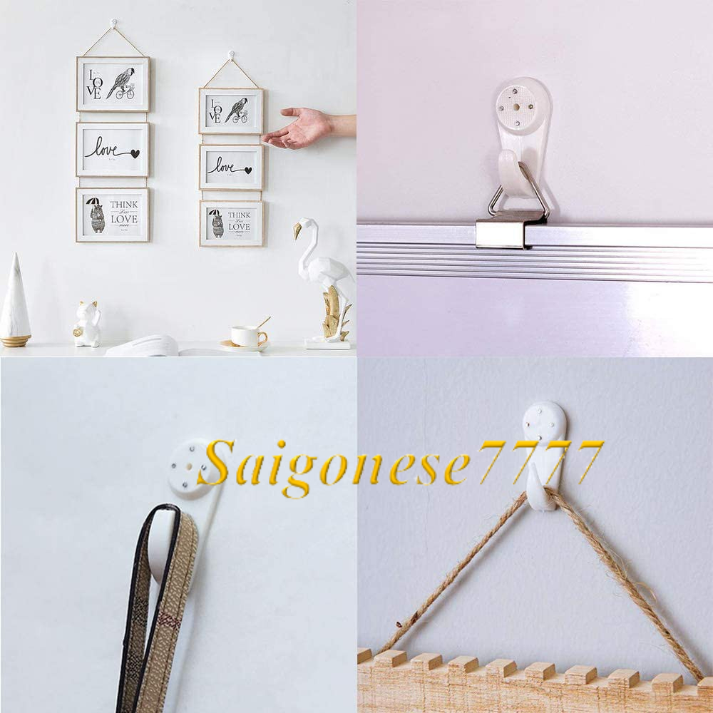 Combo Đinh Ghim 4 Chấu Móc Treo Khung Tranh Vật Dụng Tiện Lợi Không Cần Khoan Tường Frame Picture Hanger