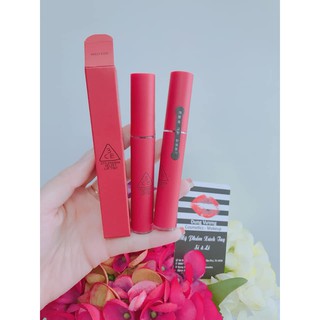 Son kem lì 3CE Velvet Lip Tint #BestEver đỏ thuần.