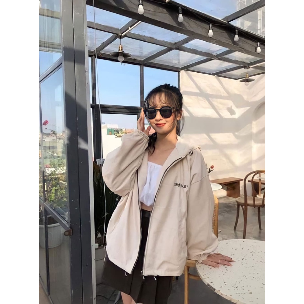 Áo khoác nữ nhung kéo khóa KOREAN hot trend_VIETCEN
