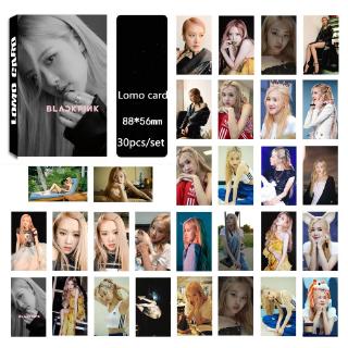 Kpop BLACKPINK ROSE Lomo Photo Card Album Photocards 30pcs/set