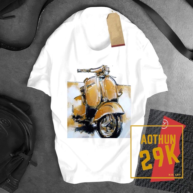 ALBUM VESPA1 - BỘ SƯU TẬP ÁO THUN XE CỔ VESPA HUYỀN THOẠI CỰC ĐẸP 2020