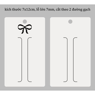 [HÀNG CÓ SẴN] 100 TAG GIẤY KẸP TÓC