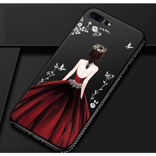 ỐP IPHONE CÔ GÁI - VIỀN ĐÍNH ĐÁ