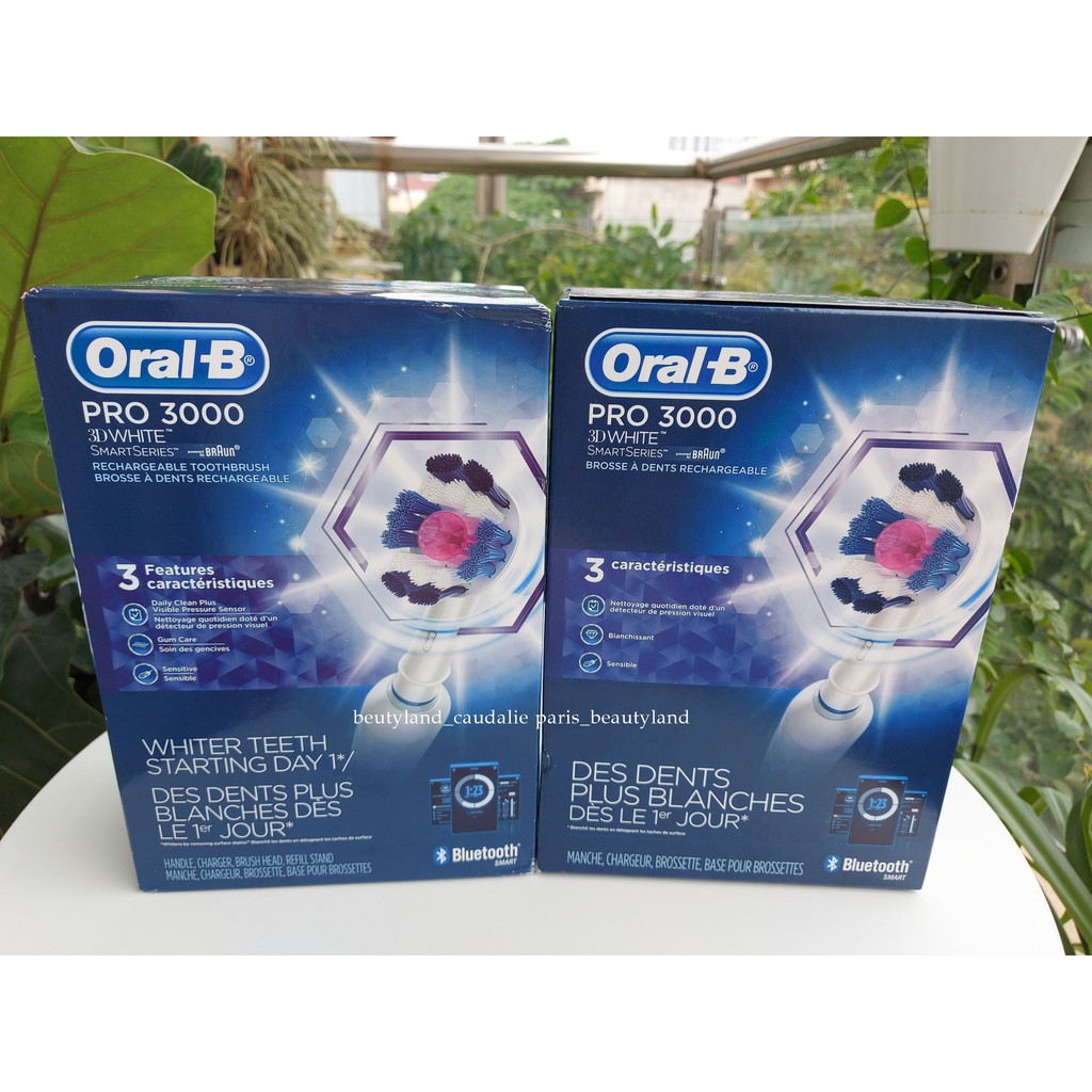 [ HÀNG ĐỨC] BÀN CHẢI ĐÁNH RĂNG ĐIỆN ORAL B PRO 3000 KẾT NỐI BLUETOOTH