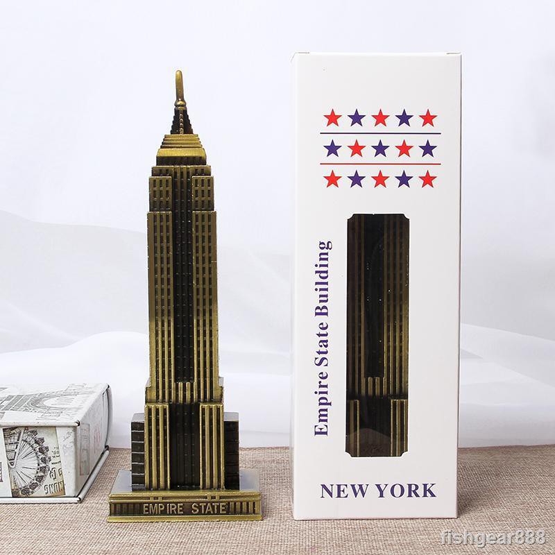 Mới Mô Hình Tòa Nhà New York Empire State Bằng Sắt Dùng Để Trang Trí Phòng Khách