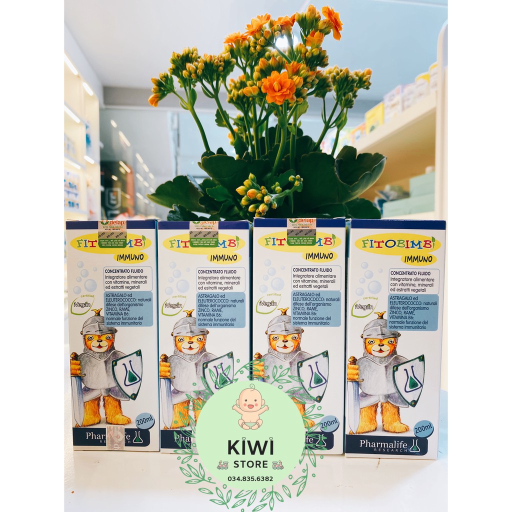 Siro thảo dược Fitobimbi Immuno nhập khẩu từ Ý hỗ trợ tăng hệ miễn dịch- tăng đề kháng cho bé (Date 2/2024)