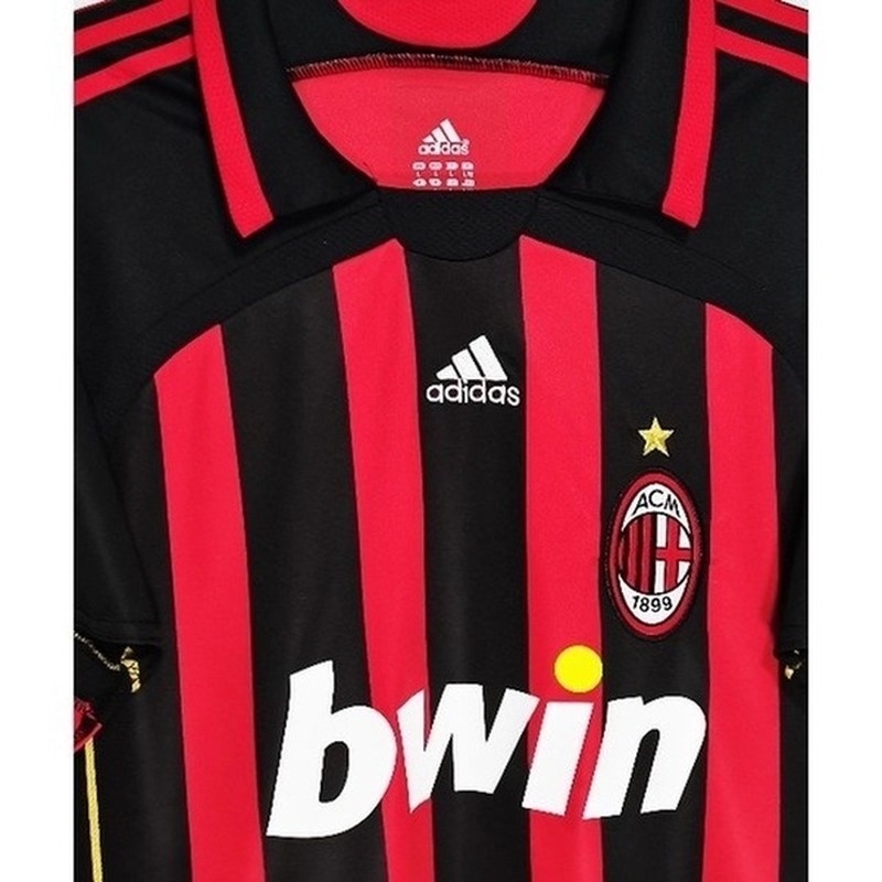 Áo Thun Bóng Đá Ngắn Tay Đội AC Milan 2006/07 Size S-XXL