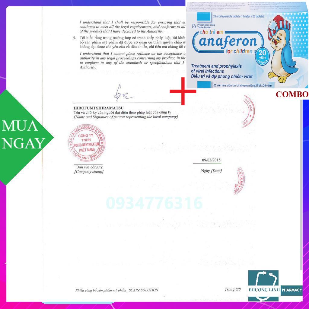 Combo Chim cánh cụt Nga+ Gel ScarZ Solution 9gr giảm sẹo chuyên biệt