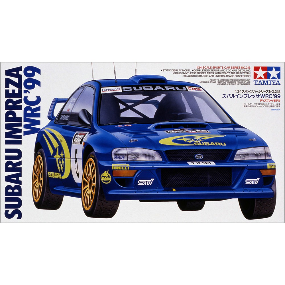 24218 Mô hình xe ô tô 1/24 SCALE SUBARU IMPREZA WRC '99