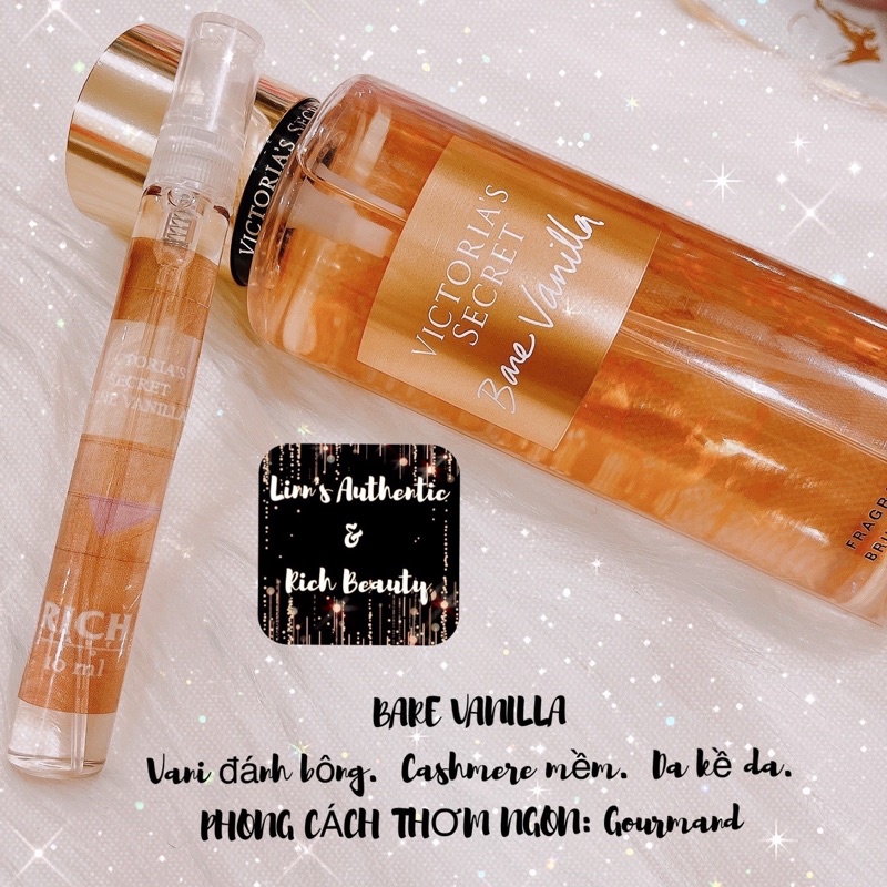 BARE VANILLA - Xịt Thơm Body Mist Victoria’s Secret