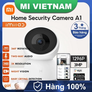 Mua Camera giám sát Xiaomi IMILAB A1 360 độ 2K 1296P Đàm thoại 2 chiều thông qua điện thoại nội địa Camera IP  QUỐC TẾ 