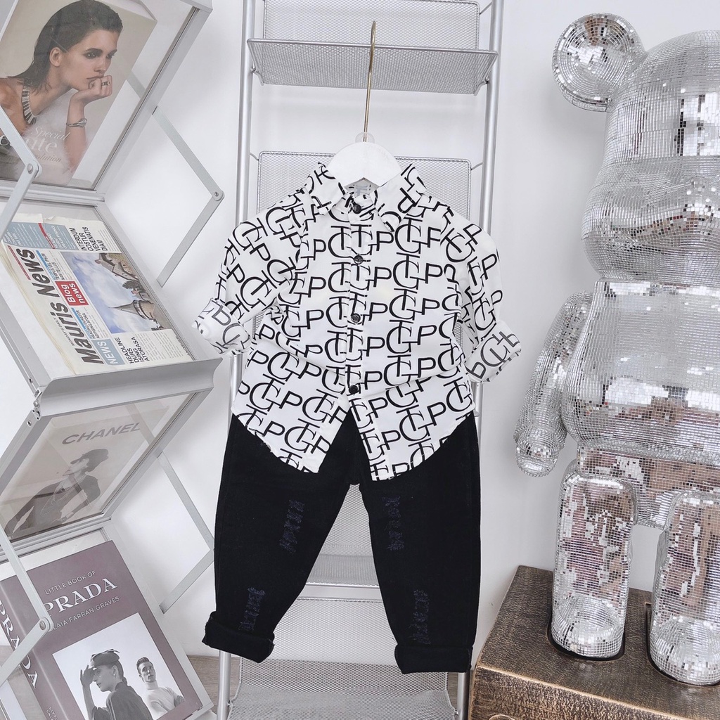 SIZE ĐẠI 20-33KG: [28 MÀU] Áo sơ mi lụa dài tay ĐẠI cực đẹp, mềm, mát cho bé trai - SMLDTD