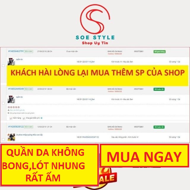 Quần da nữ Mùa Đông cạp chun co giãn,Quần da nữ đẹp không bong rộp rất ấm đi du lịch làmviệc XỨ LẠNH