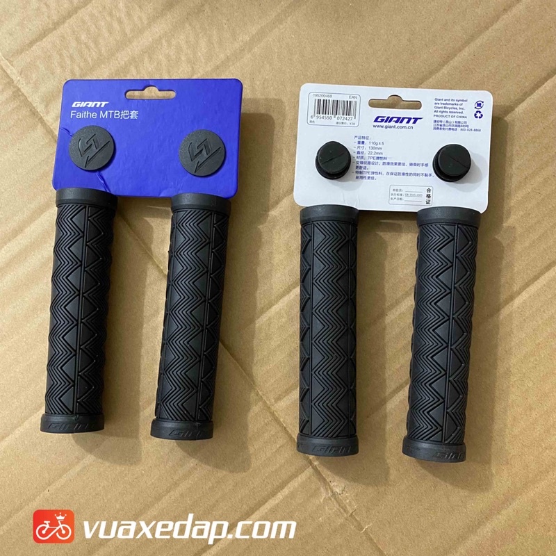 Tay nắm xe đạp GIANT FAITHE MTB🔥Chất liệu TPE🔥 Kích thước 130mm🔥 Trọng lượng 110g