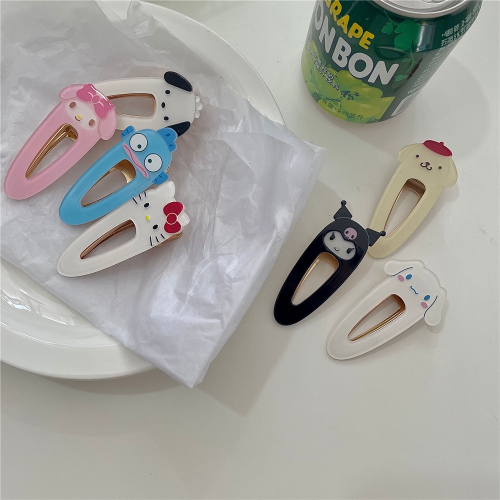 Set 2 Kẹp Tóc Kiểu Dáng Hoạt Hình Đáng Yêu Cho Bé Gái