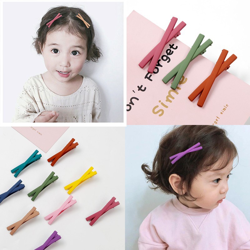 Kẹp tóc mini hình bông hoa phong cách Hàn Quốc xinh xắn cho bé