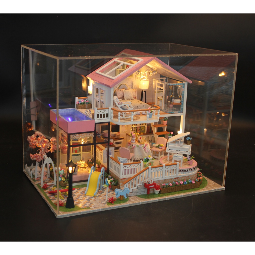 Mô Hình Nhà Búp Bê Diy Xinh Xắn Đáng Yêu