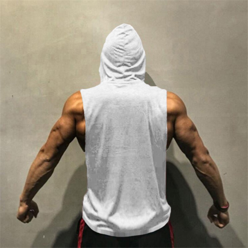 Áo hoodie ba lỗ tập gym cho nam
