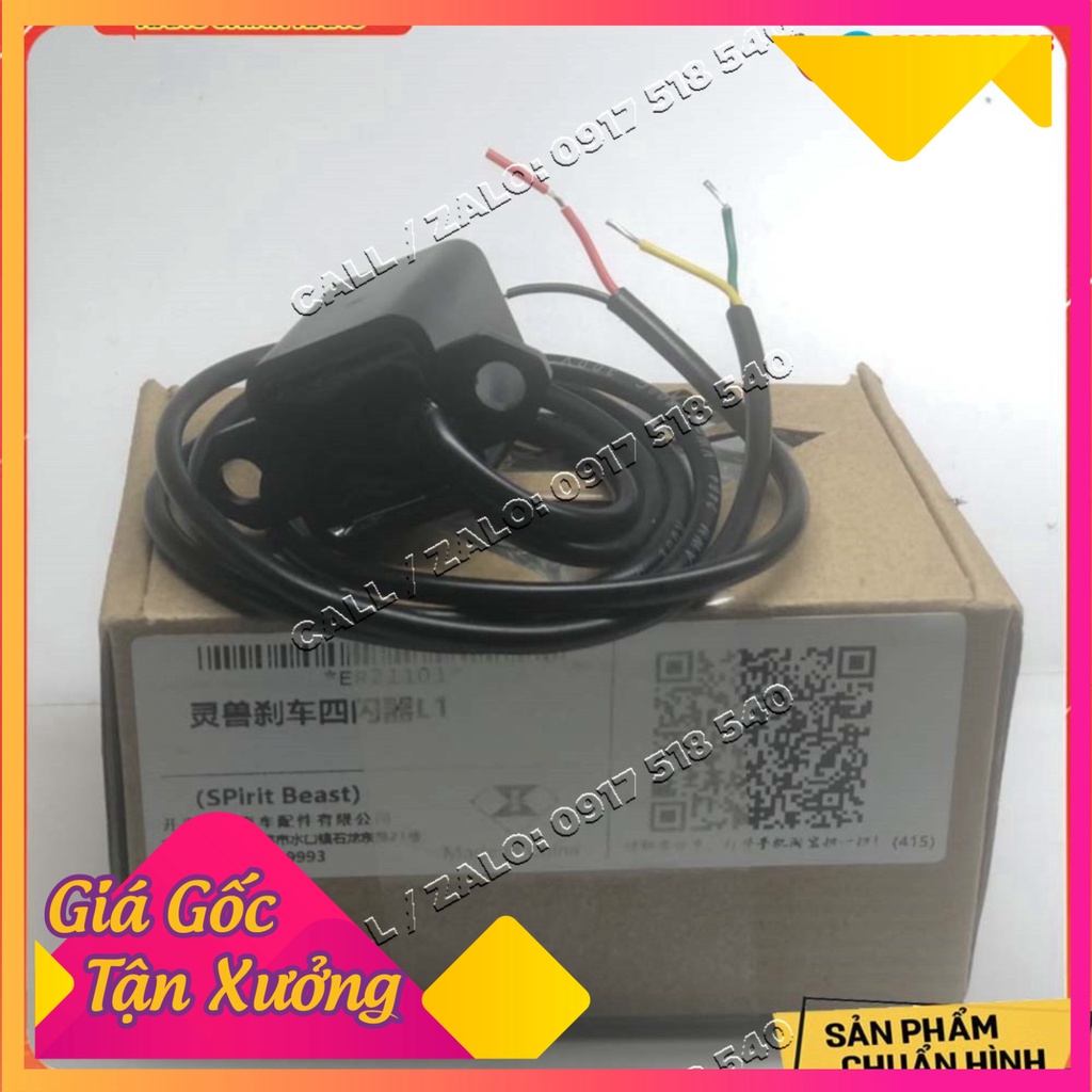 Rờ le nhấp nháy Đèn Led chính hãng SPIRIT BEAST cho mô tô - xe máy ( dùng chế hazard tặng công tắc )  (Ảnh Sp thật)