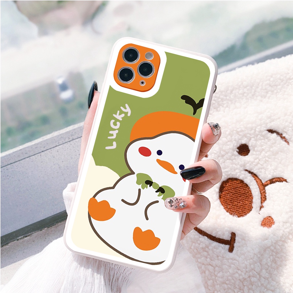 Ốp iphone cạnh vuông bo viền Vịt béo lucky ip 11/11pro/11promax/x/xs/xr/xsmax/6/7/8/plus/splus/12 pro max/13 pro max-g11