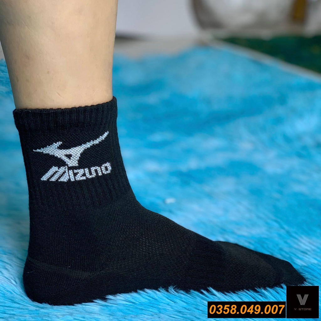 Tất Dệt Kim N.aikii, Das, Mizu Cổ Cao 16-18cm Màu ĐEN