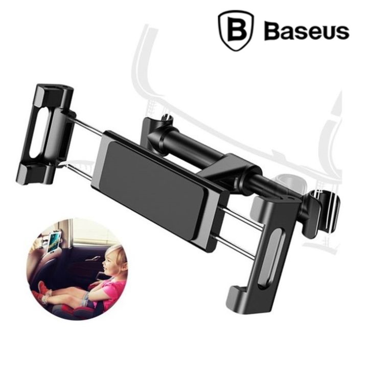 Giá đỡ điện thoại, máy tính bảng chính hãng Baseus sau ghế ô tô, xe hơi SUHZ-01 - Bảo hành 12 tháng