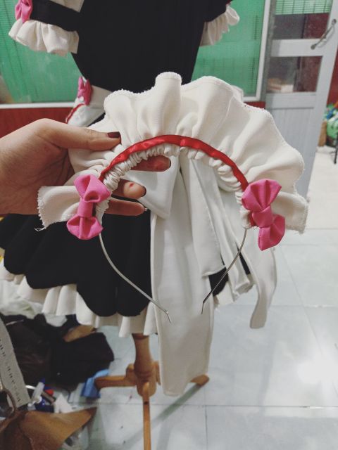 Trang phục hầu gái phối màu cosplay nekopara