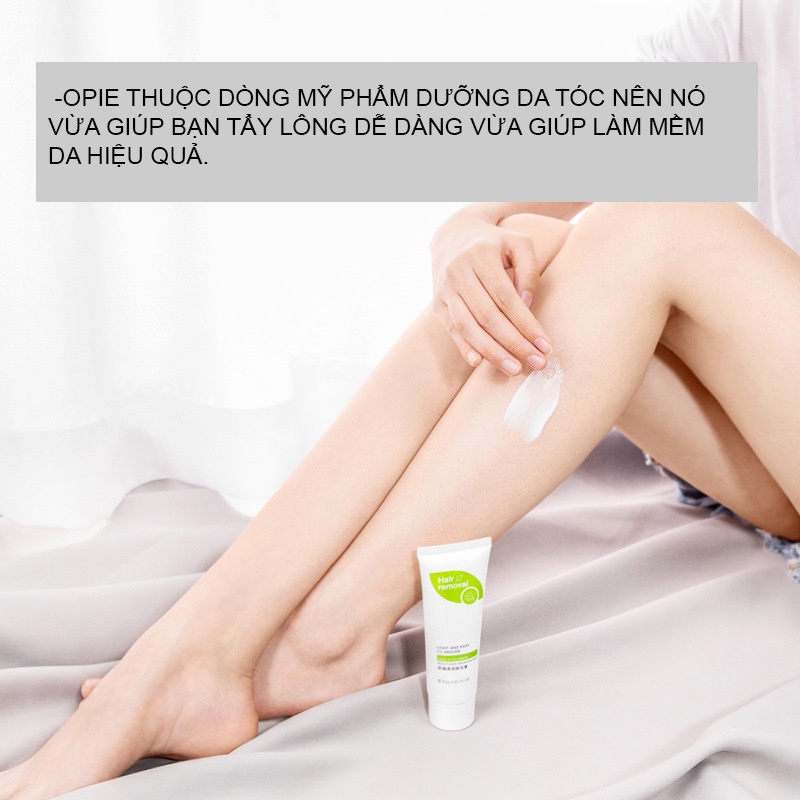 Kem triệt lông OPIE lông chân,lông tay,lông nách,vĩnh viễn không đau rát, cho da nhạy cảm nam nữ gây ức chế mọc lông 80g