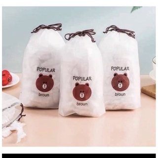 Set 100c màng bọc thực phẩm túi gấu đa năng