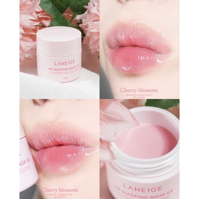 ( Quà tặng 330k ) Mặt Nạ Ngủ Môi laneige Lip Sleeping Mask Ex Cherry Blossom