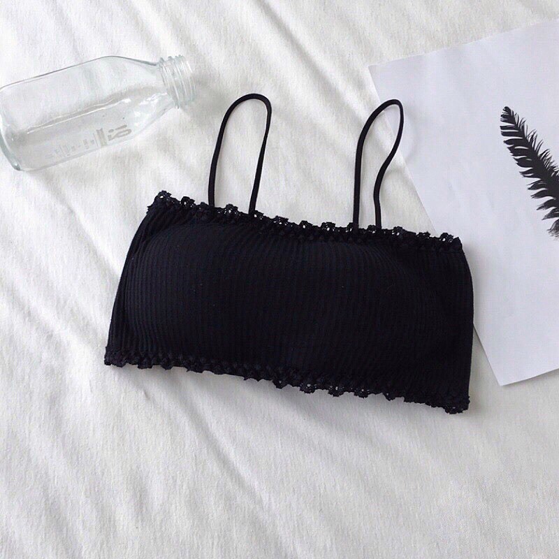 Áo bra tăm 2 dây viền ren có khuy cài sau 8832 | BigBuy360 - bigbuy360.vn