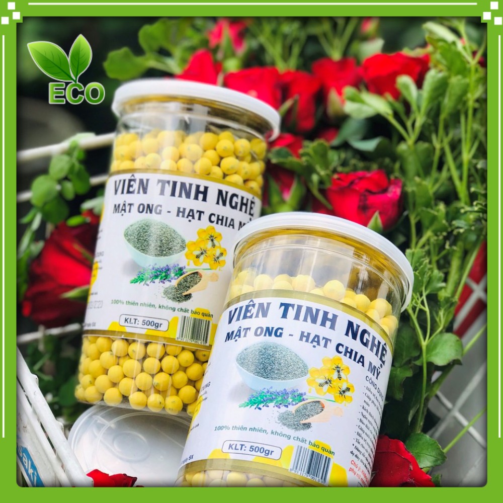 [Mới ra lò] Viên tinh nghệ Mật ong – Hạt Chia Mỹ 🍯 ĐẸP DA, MỜ VẾT THÂM 🍯 (250g, 500g)