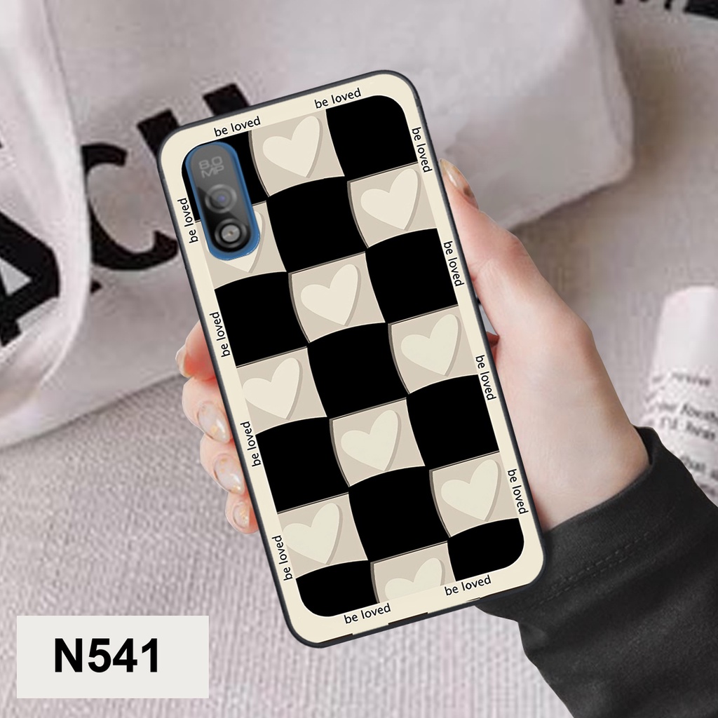 Ốp Vsmart Bee / Bee 3 / Live in hình trái tim caro đen trắng , hồng cute xinh xắn dễ thương