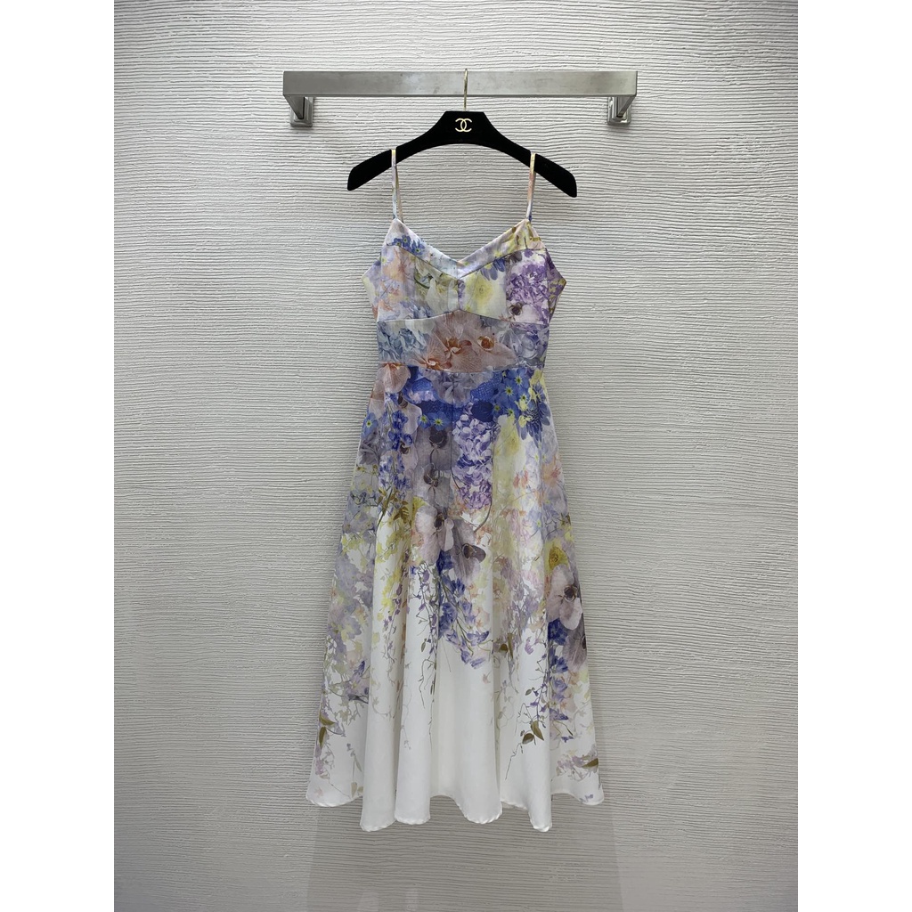 Đầm hoa nữ thời trang cao cấp Zimmermann phong cách nữ tính, điệu đà