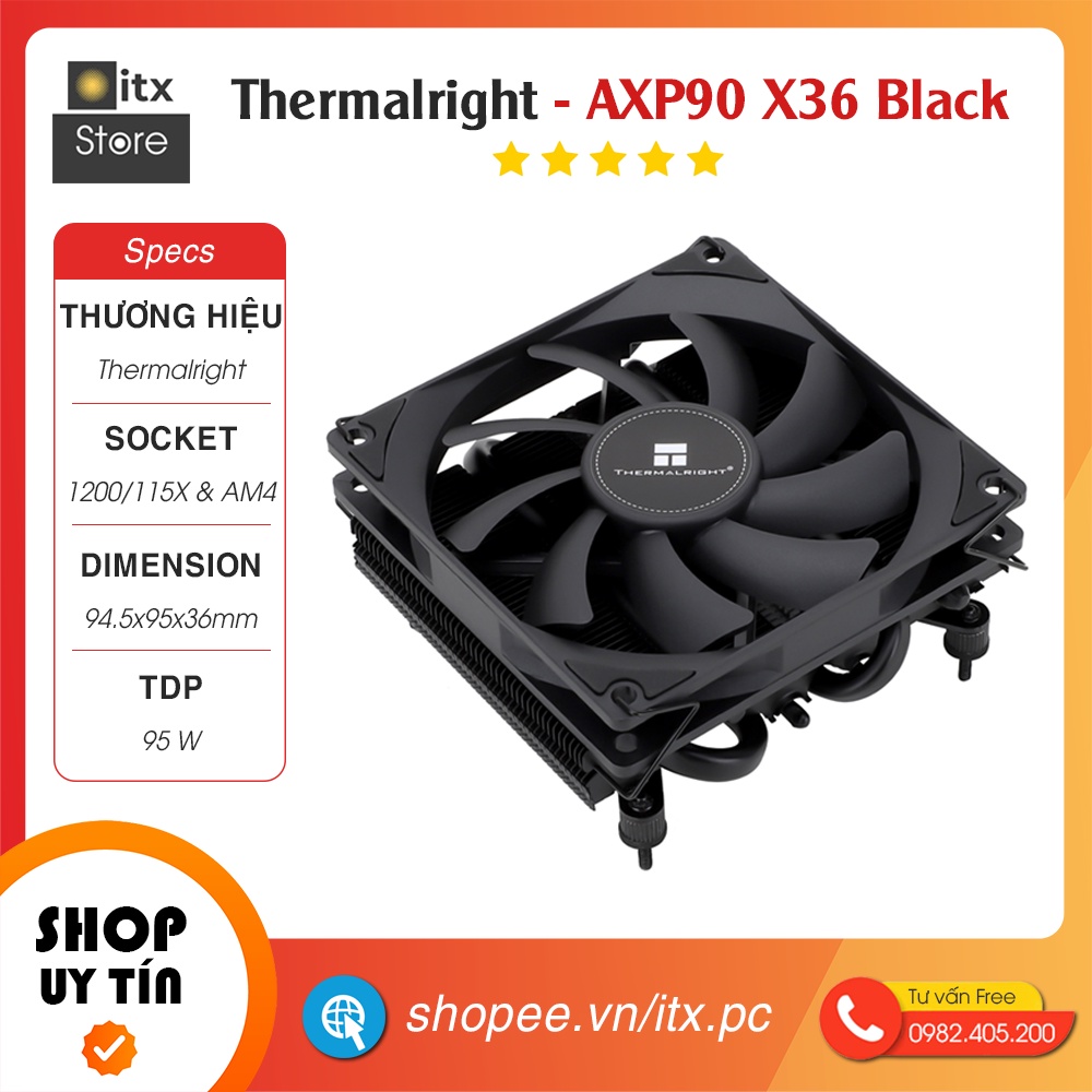 - Tản nhiệt CPU Thermalright AXP90 - X36 cho máy tính iTX/HTPC
