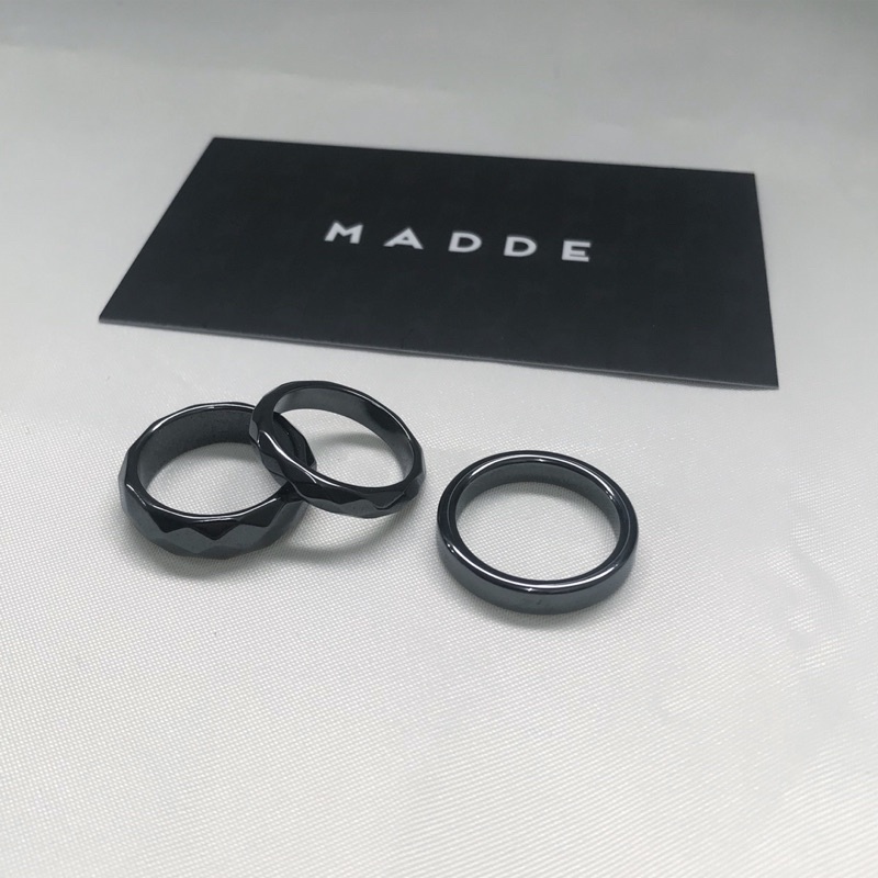 Nhẫn Hematite nam nữ Madde