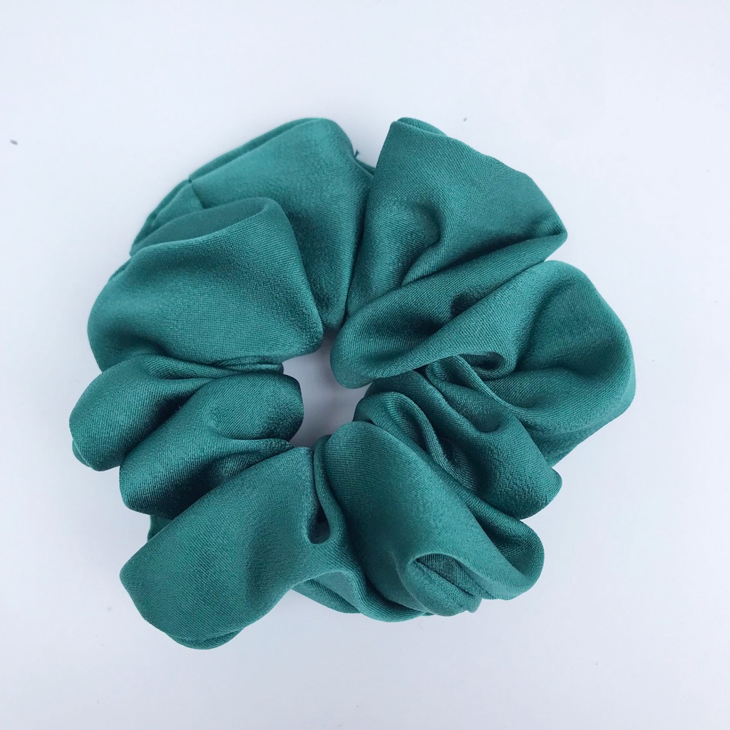 Buộc tóc vải scrunchies handmade by WEARIT chất liệu lụa cao cấp, đa dạng màu sắc