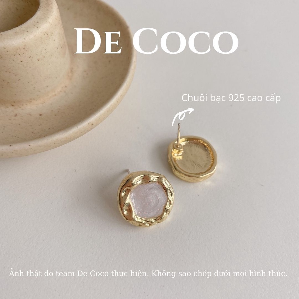 Khuyên tai nữ khảm xà cừ Donna De Coco