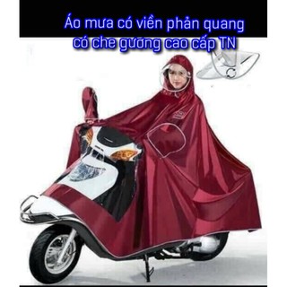 Áo mưa viền phản quang có che gương cao cấp TN