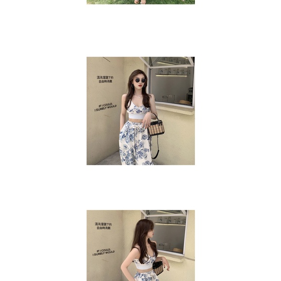 Camellia flower printed elastic sportswear casual pants women's loose spring and summer retro minority high waist slim Leggings